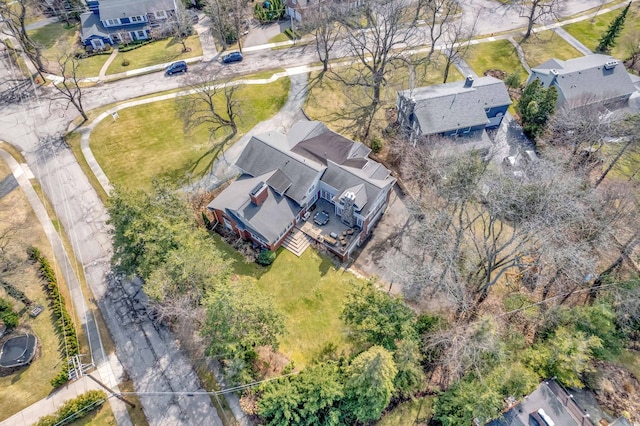 drone / aerial view featuring a residential view