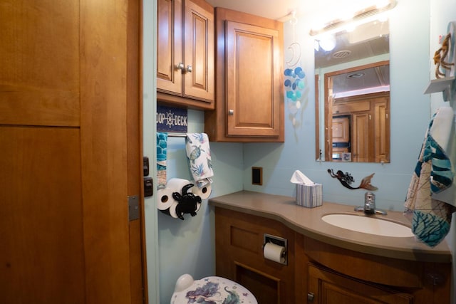 bathroom featuring vanity