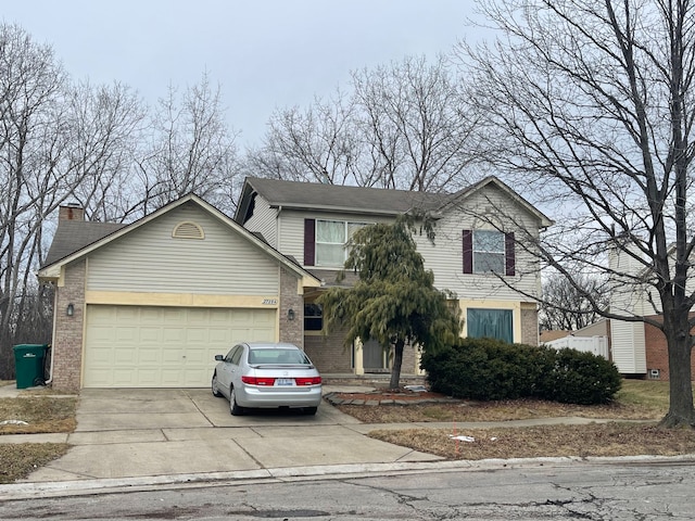 front facade featuring a garage