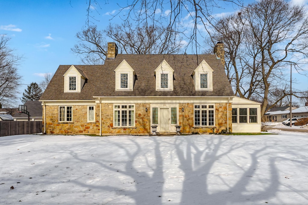 view of rear view of property