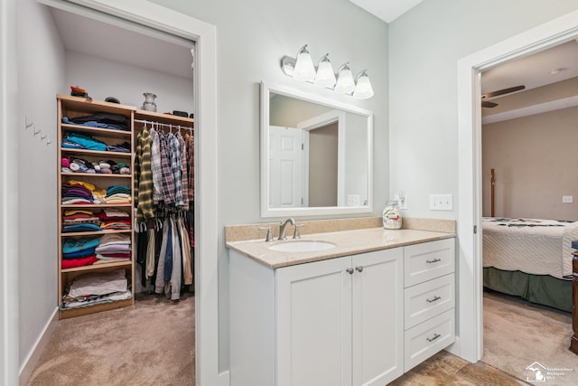 bathroom featuring vanity