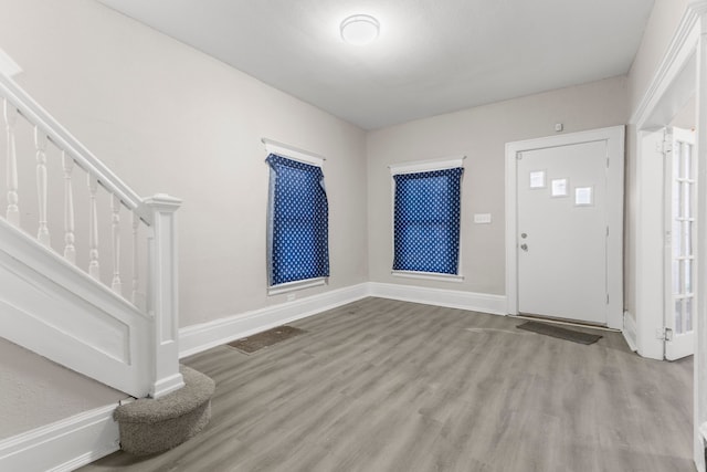 entryway featuring light wood-type flooring