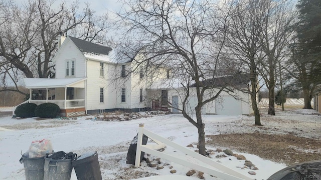 view of front of house with a porch