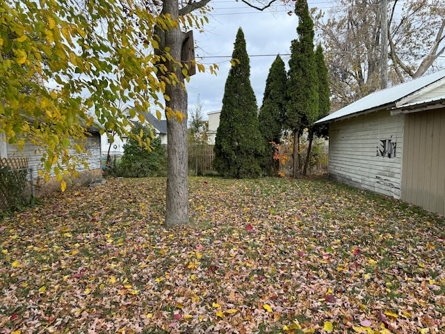 view of yard