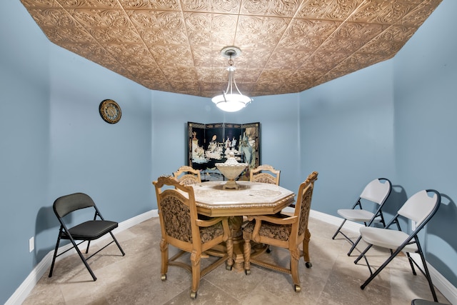 view of dining space