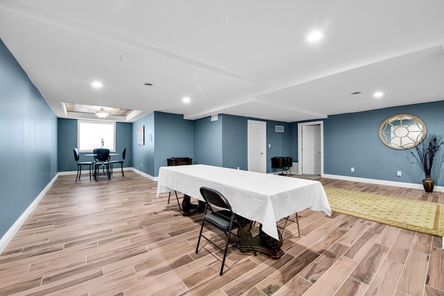 view of dining room