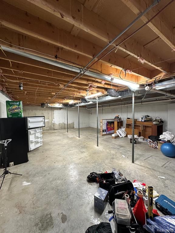 view of basement