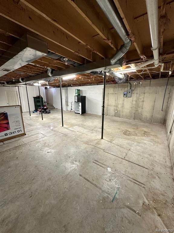 view of basement