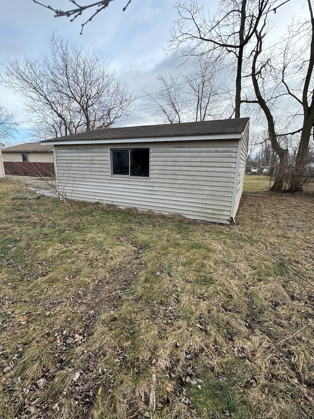 exterior space with a lawn