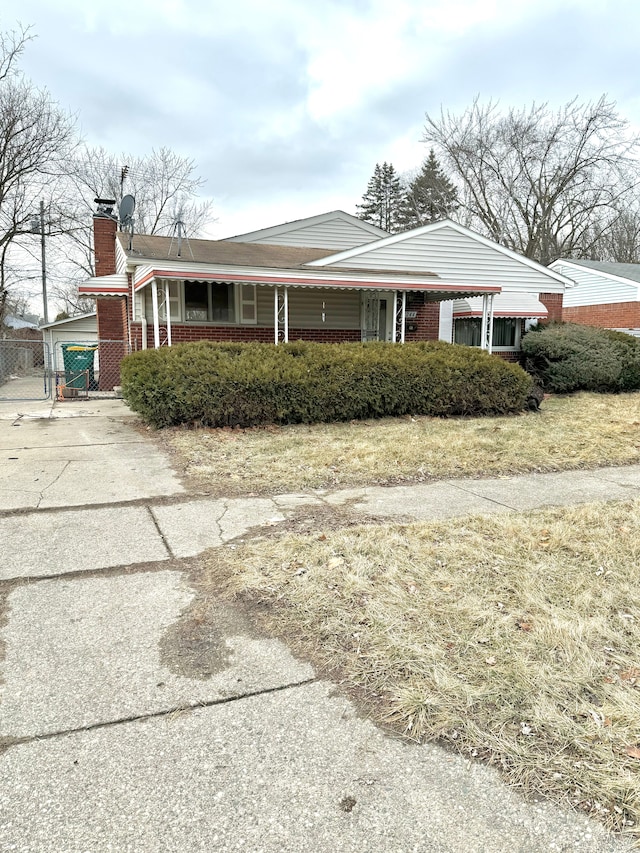 exterior space featuring a garage