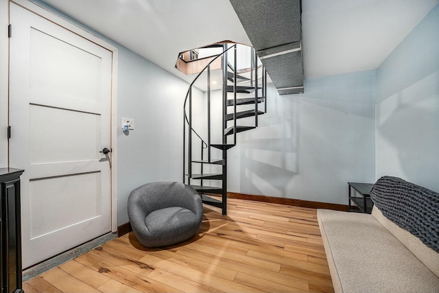 interior space featuring light hardwood / wood-style flooring