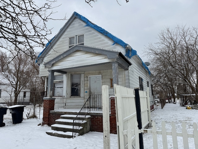 view of bungalow