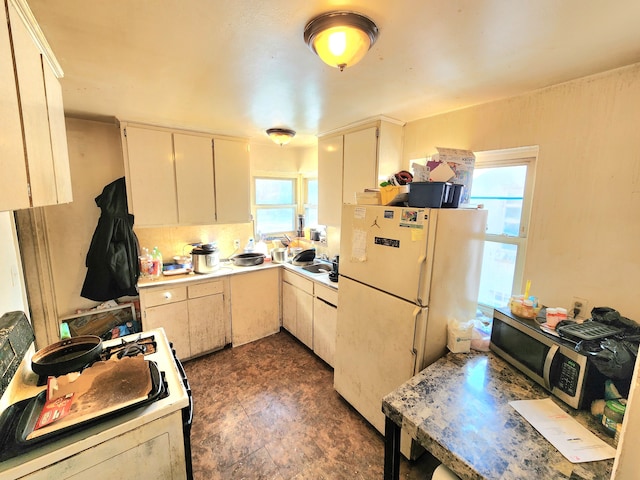 kitchen with white appliances