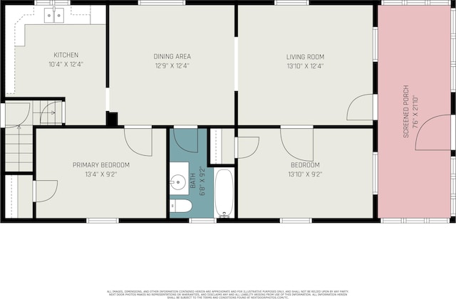 1003 Lavette Ave, Benton Harbor, MI 49022 - floor plan