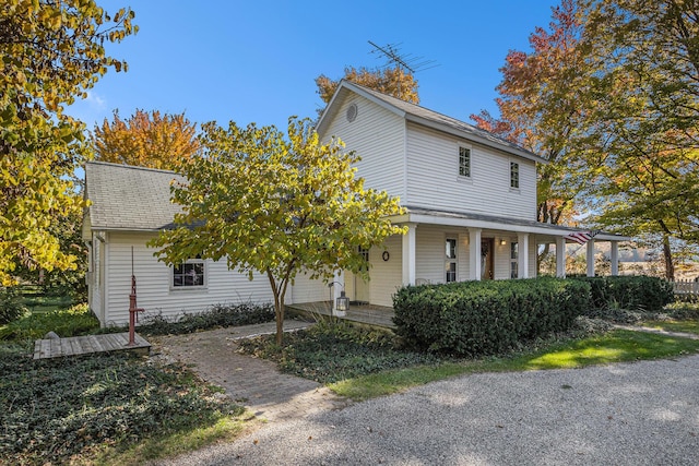 view of front of house with a porch