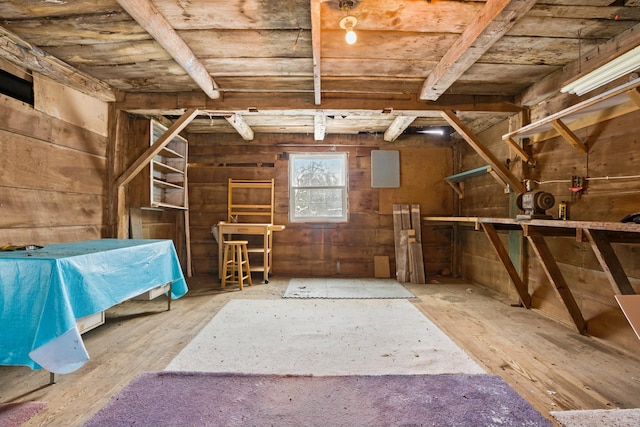 view of attic