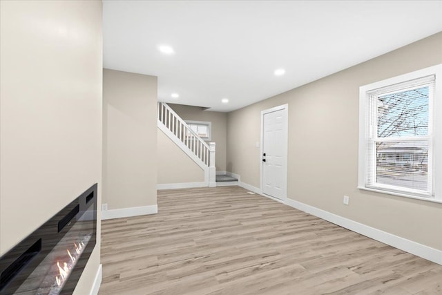 entryway featuring light hardwood / wood-style floors