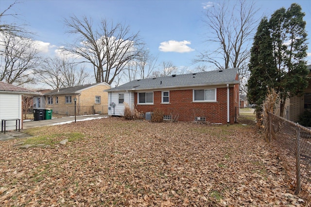 view of rear view of property