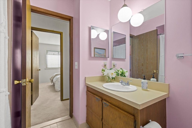 bathroom featuring vanity