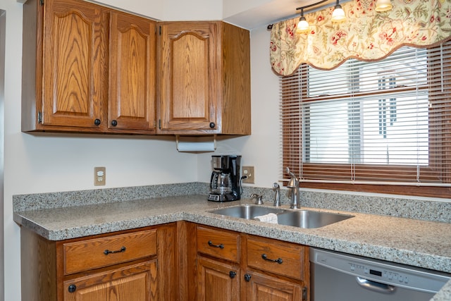 kitchen with dishwasher and sink