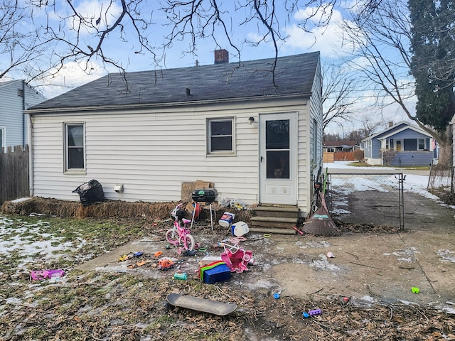 view of rear view of property