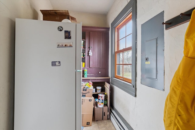 washroom featuring electric panel