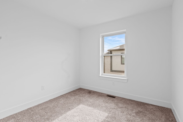 view of carpeted empty room