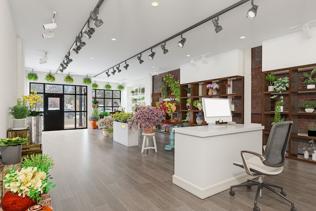 interior space with french doors