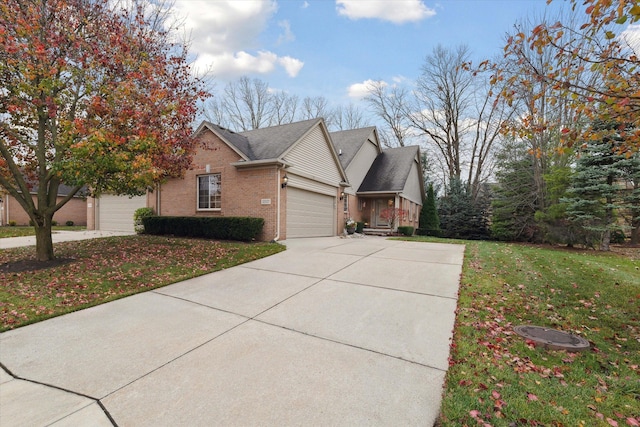 view of side of property featuring a yard