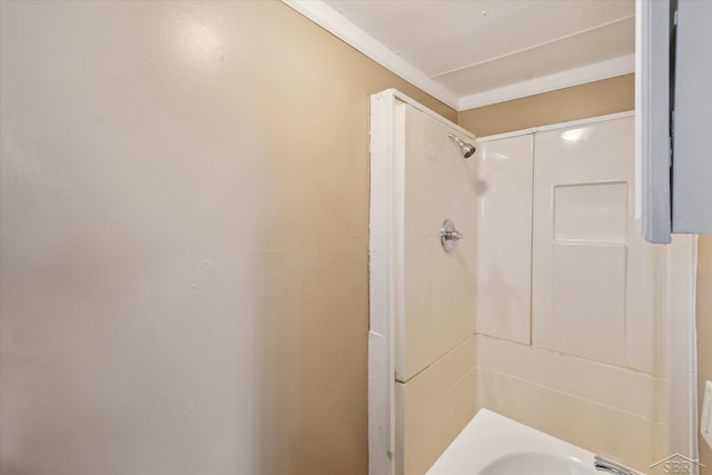 bathroom with shower / bathing tub combination