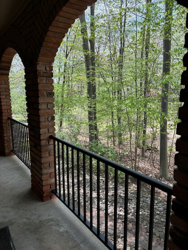 view of balcony