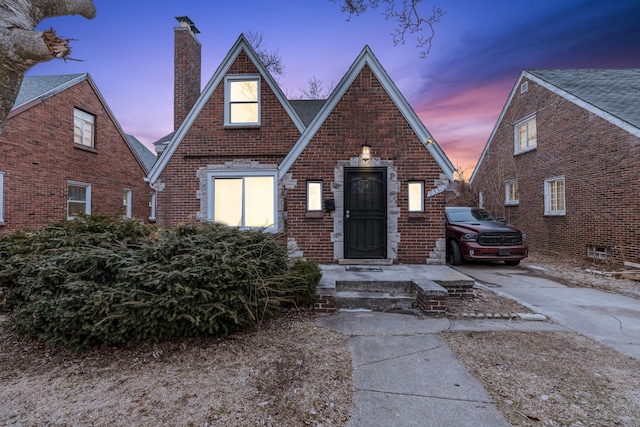 view of english style home