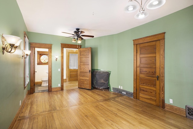 unfurnished bedroom featuring light hardwood / wood-style floors