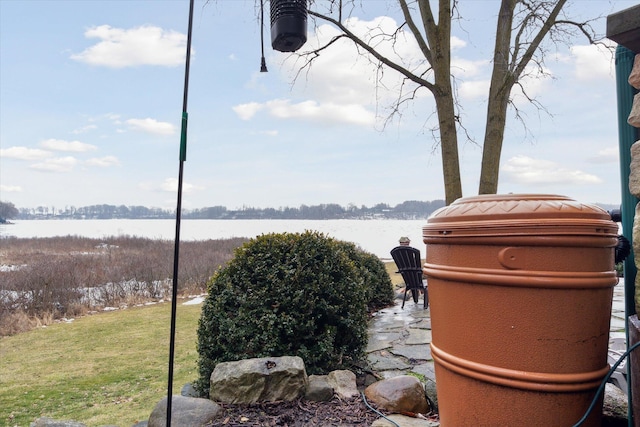 view of water feature