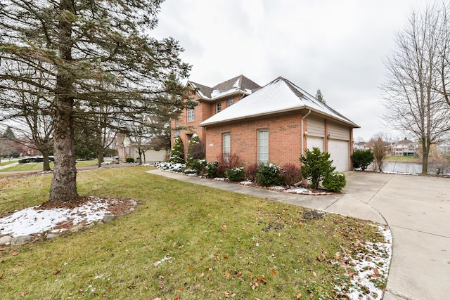 view of home's exterior featuring a lawn