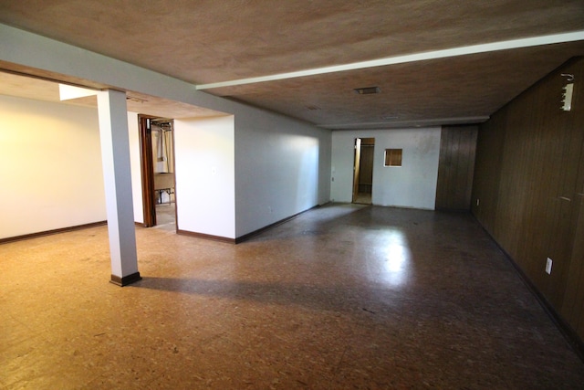 view of basement