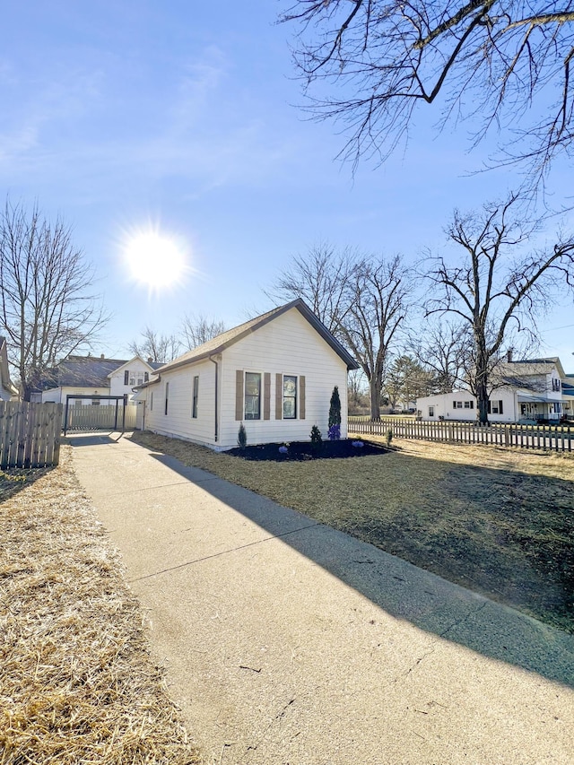 view of side of property