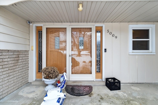 view of entrance to property