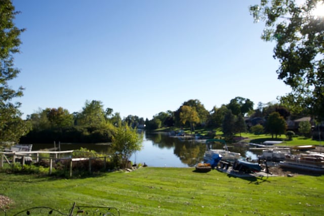 property view of water