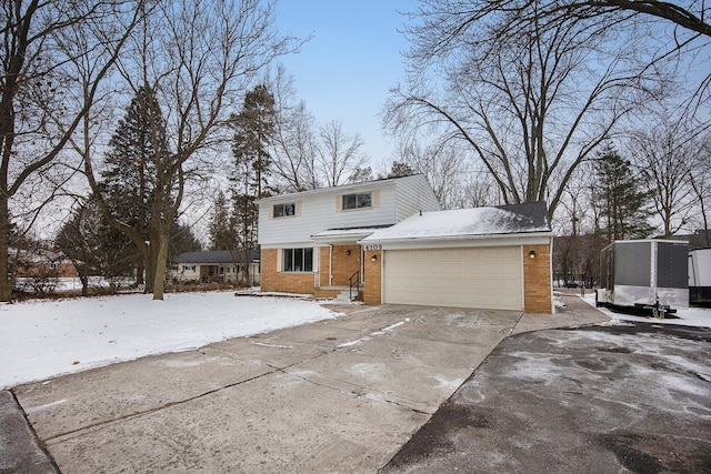 front facade featuring a garage