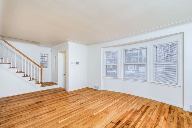 interior space featuring light wood-type flooring