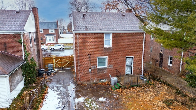 view of rear view of property