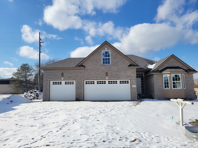 view of front of house featuring a garage