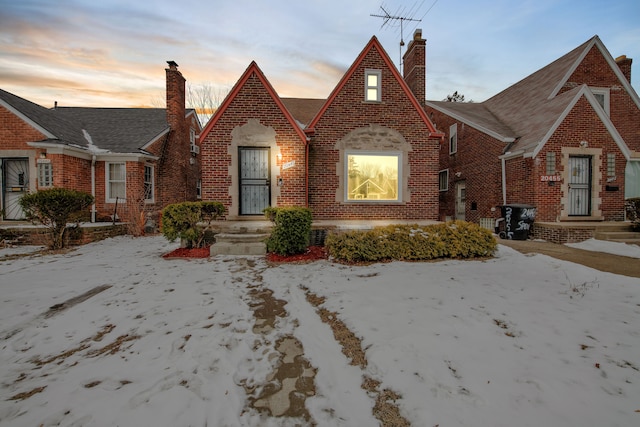 view of english style home