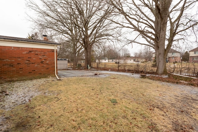 view of yard with a patio