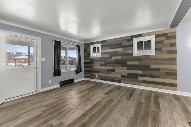 interior space featuring hardwood / wood-style floors