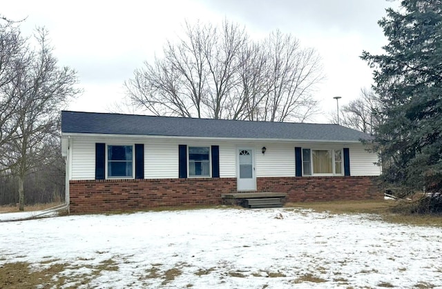 view of ranch-style home