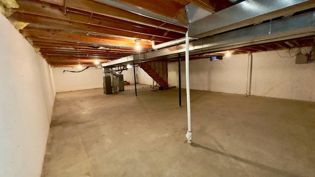 view of basement