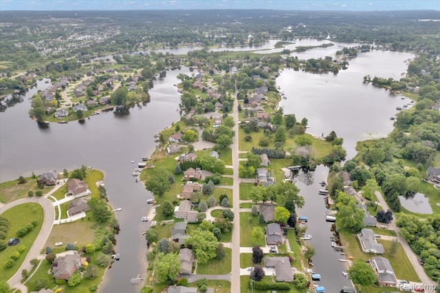 1611 Harwood Dr, Oxford, MI 48371 - aerial view of residential area with a nearby body of water
