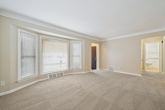 view of carpeted empty room